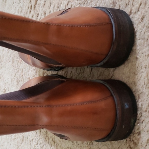 Banana Republic brown genuine leather chukka boots, pull on, men's size 7.5 - Picture 5 of 10